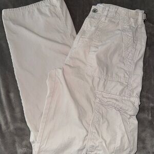 Bershka Adjustable Waist Straight Leg Cargo Pant